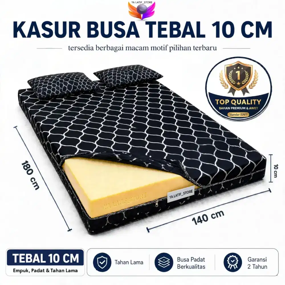Kasur Busa Super Berkualitas Tinggi Uk 3 Orang