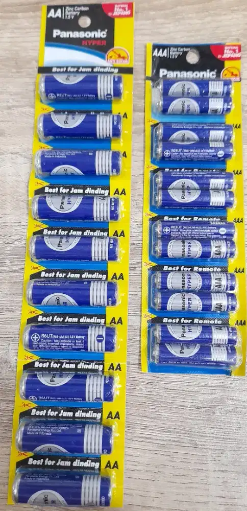 Baterai Panasonic Hyper Biru AA/AAA Original