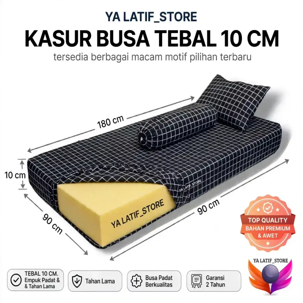 Kasur Busa Super Berkualitas Tinggi Uk 1 Orang