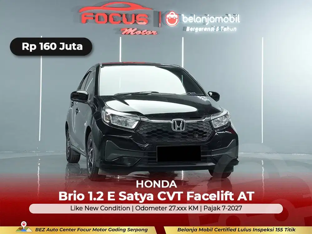 [ GARANSI 5THN ] Honda Brio 1.2 E Satya CVT Facelift 2023/2024/2025