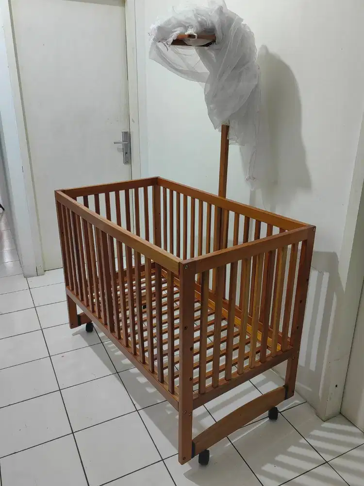 Baby Box Ranjang Bayi Premium Mahoni Solid Jepara Asli Tempat Tidur