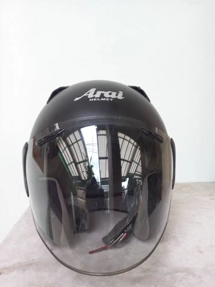 Helm Arai SZ-G Half Face Hitam Doff (Koleksi Pribadi) L
