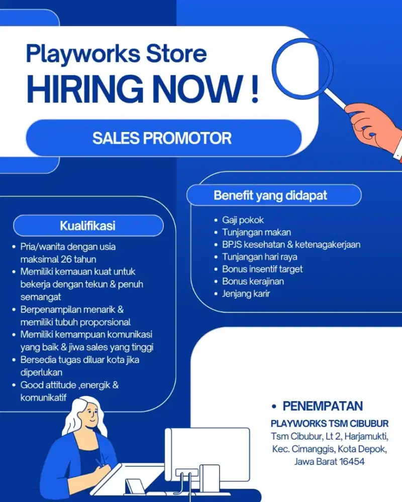 Sales Promotor PlayWorks Store