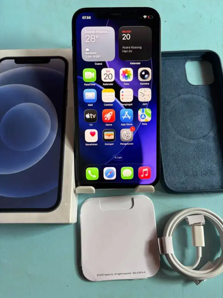 Iphone 12 128gb inter all operator fullset normal semua