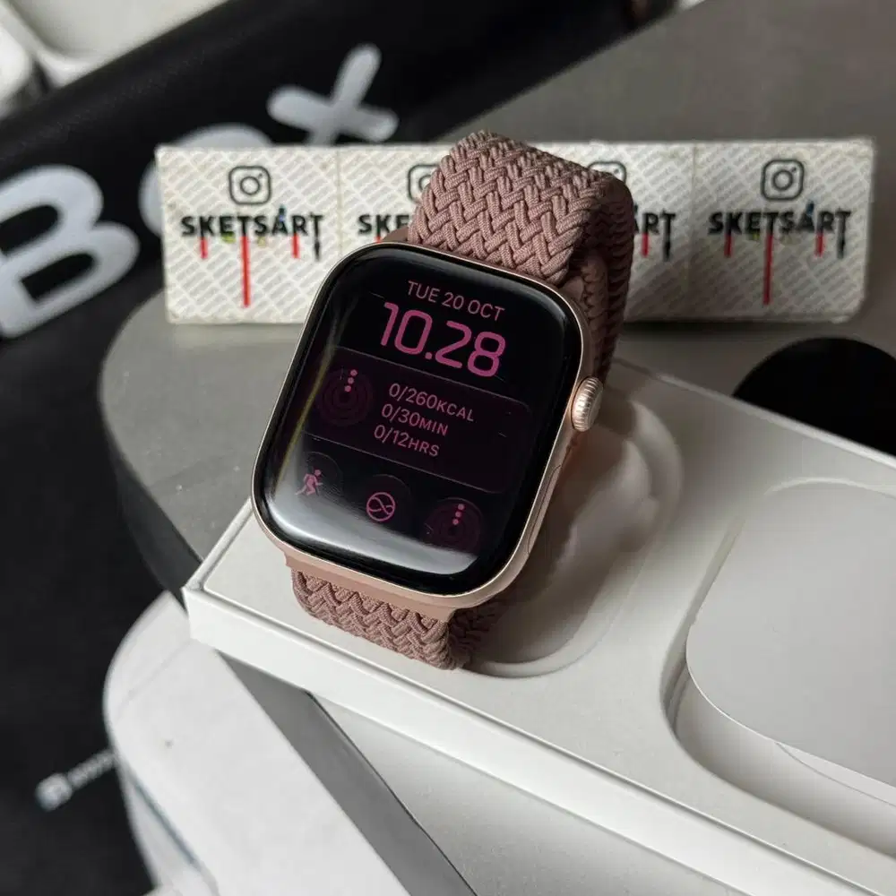 Apple Watch Series 10 46mm Rosegold iBox iwatch Battery Health 100%