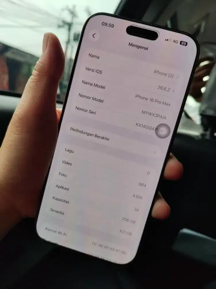 JUAL IPHONE 16 PROMAX 256GB EX GARANSI RESMI