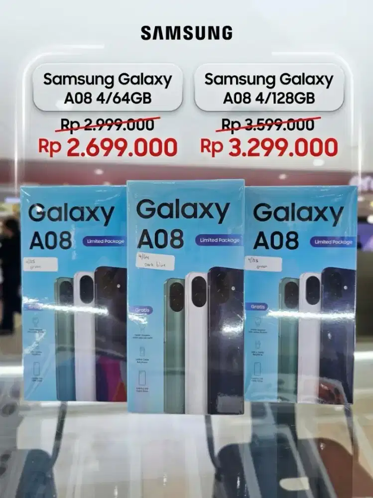 NEW SAMSUNG GALAXY A08 GARANSI RESMI SEIN