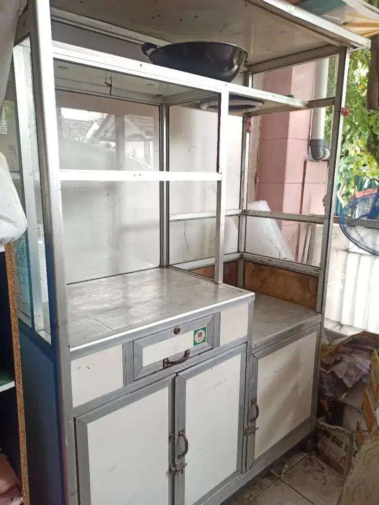 Etalase/Gerobak usaha 120cm x 60 cm
