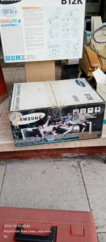 VCR Samsung SV-B12K Video Cassette Recorder VHS Vintage (Lengkap Dus)