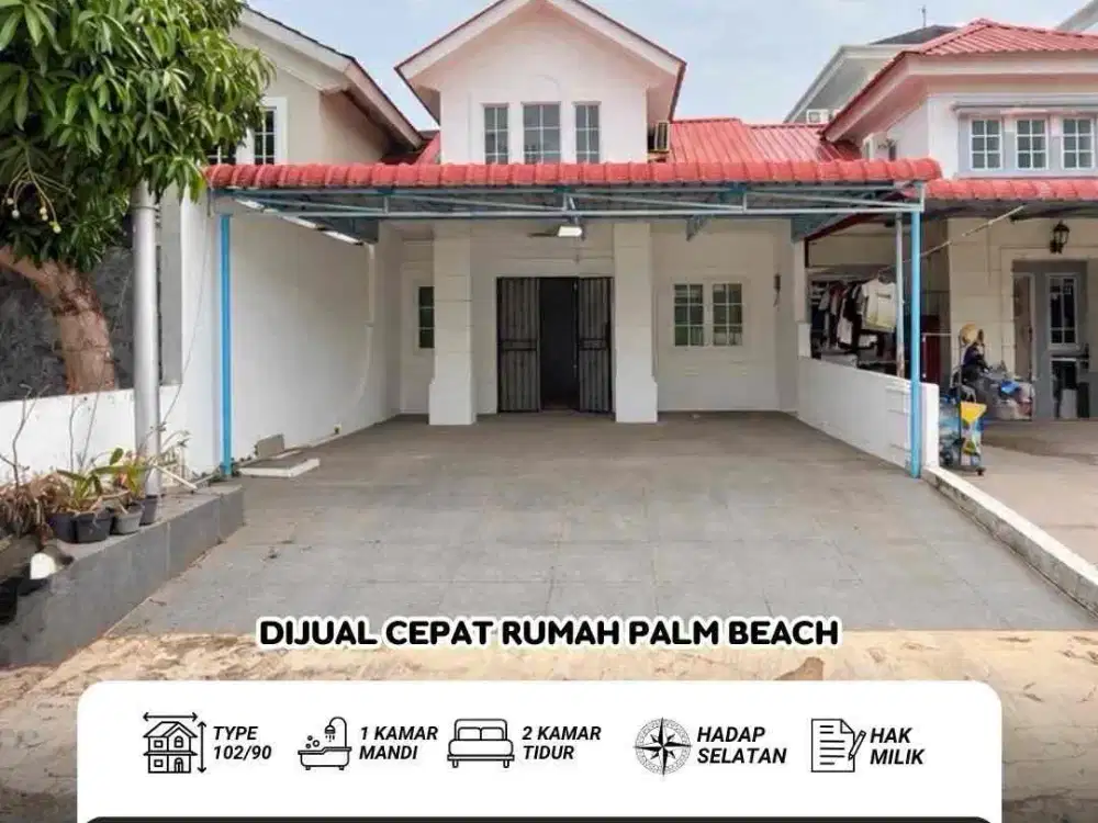 Dijual cepat‼
Rumah palm beach - baloi