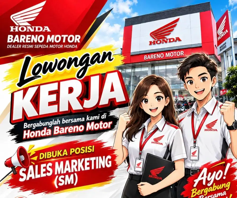 Walk interview // butuh banyak sales marketing motor Honda