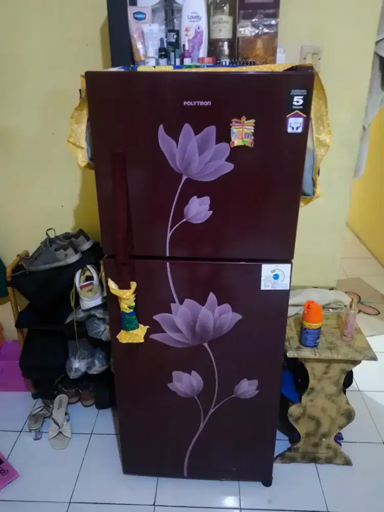 Jual kulkas 2 pintu merk Polytron