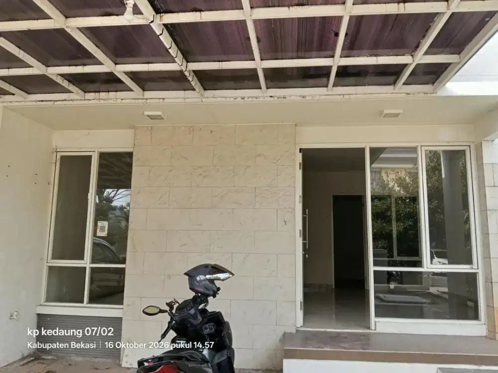 Dijual dan Disewa Rumah 2lantai di Cluster Adara ,Harapan Indah  LT : 126m² (7x18) LB : 80m² Kamar tidur: 2+1 Kamar mandi: 2+1 Air:pam Listrik: 2200w