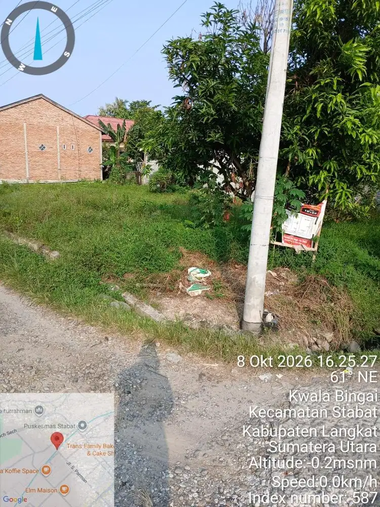 Dijual Tanah (13,5 x 26,5 Meter) Stabat