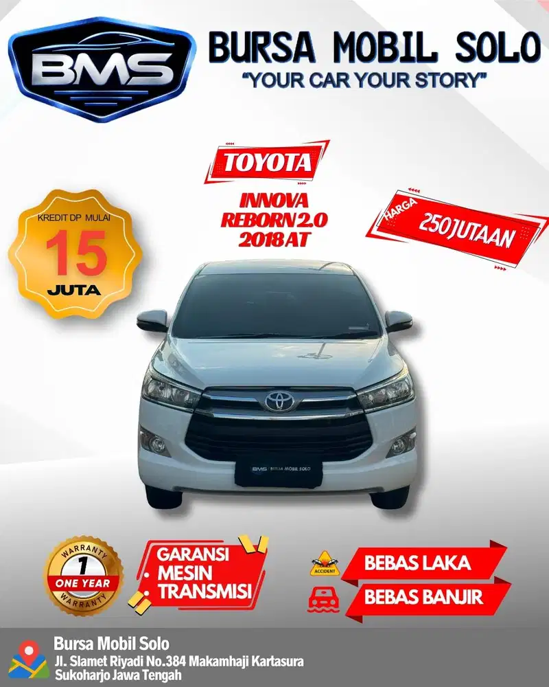 INNOVA REBORN 2.0 G 2018 MATIC TOP KONDISI DP RINGAN