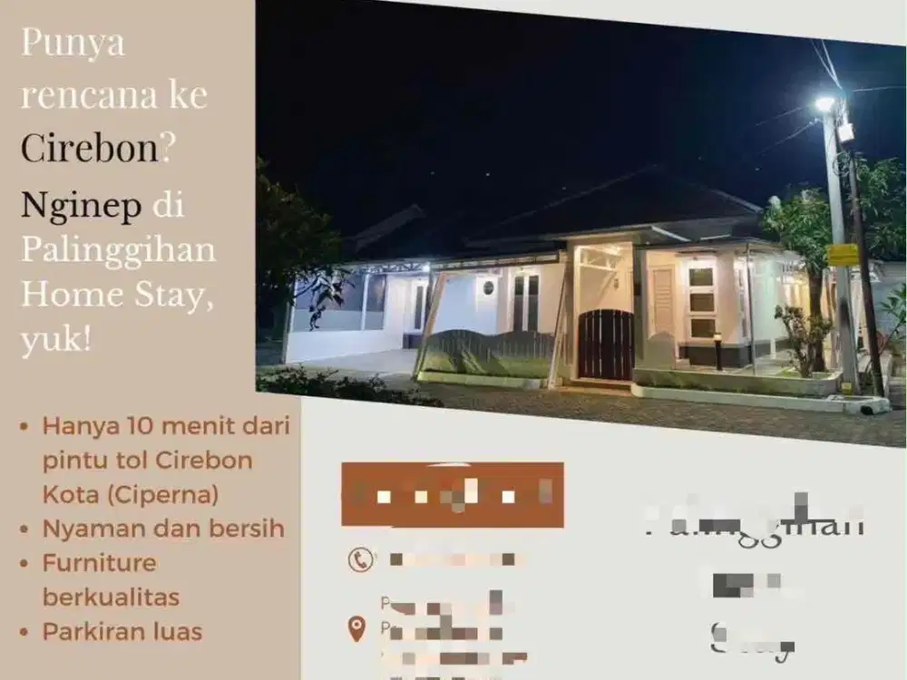 Dijual Murah Guest House di Cirebon, sudah beroperasi