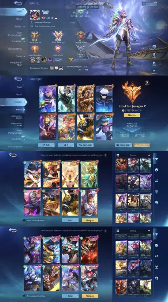 JUAL AKUN MOBILE LEGENDS AMAN TERPERCAYA YANG MINAT CHET