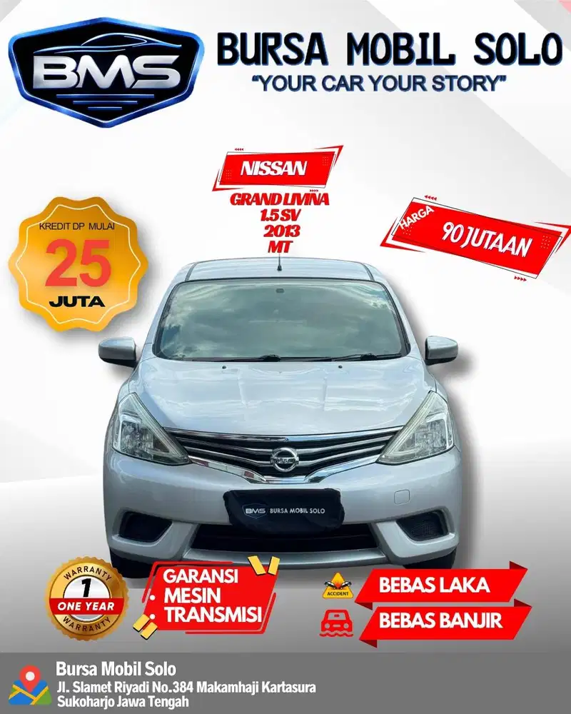 GRAND LIVINA 1.5 SV 2013 MANUAL TOP KONDISI DP RINGAN