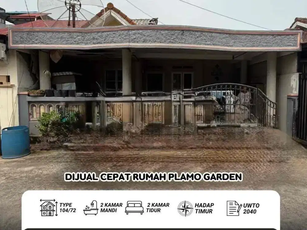 Di jual Cepat 
Rumah  1 lantai Plamo  Garden
Siap Huni