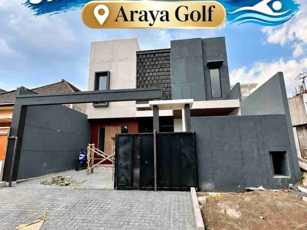 N58 Rumah Minimalis Semi Furnish Bangunan Baru + Swimming Pool