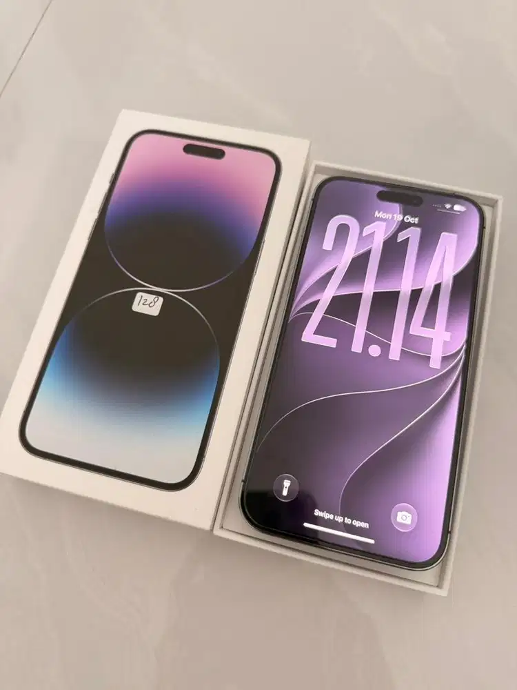 Iphone 14 promax deep purple 128GB IBOX ex pemakaian pribadi no minus
