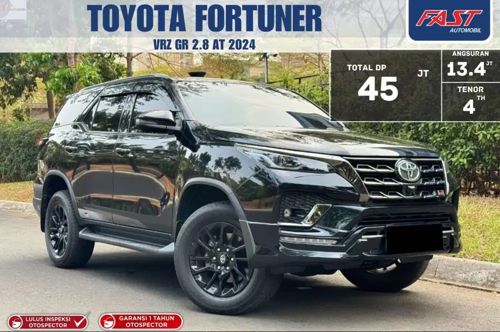 DP MINIM 45JT TOYOTA FORTUNER VRZ GR SPORT DIESEL 2024 GARANSI 1TH