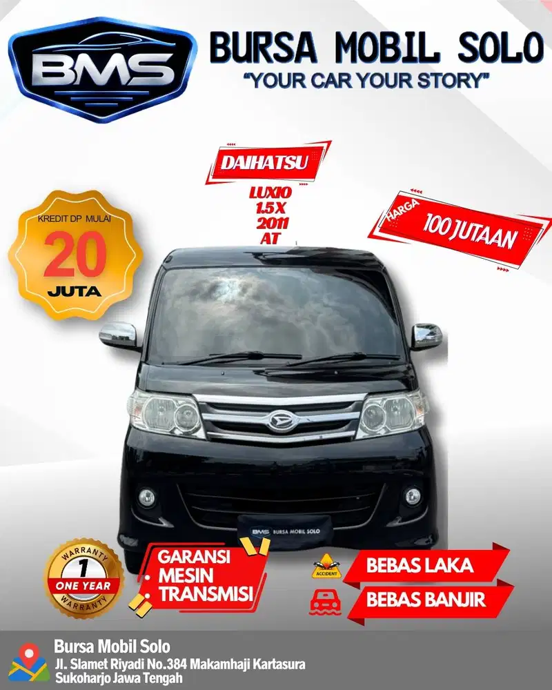 DAIHATSU LUXIO 1.5 X 2011 MATIC TOP KONDISI DP RINGAN