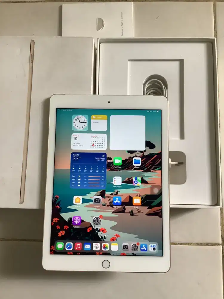 iPad Air Gen 2th All Operator Fullset Normal Mulus Eks iBox
