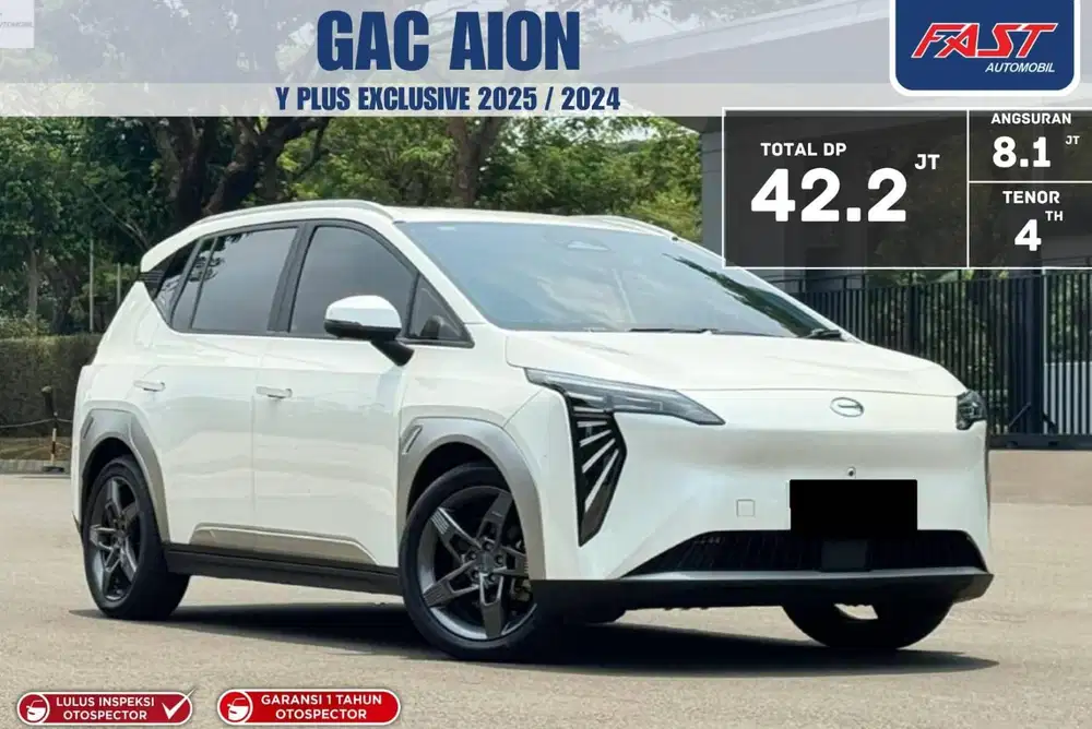 LOW KM.14RB DP RENDAH  GAC AION 2025 / 2024 Y PLUS EXCLUSIVE