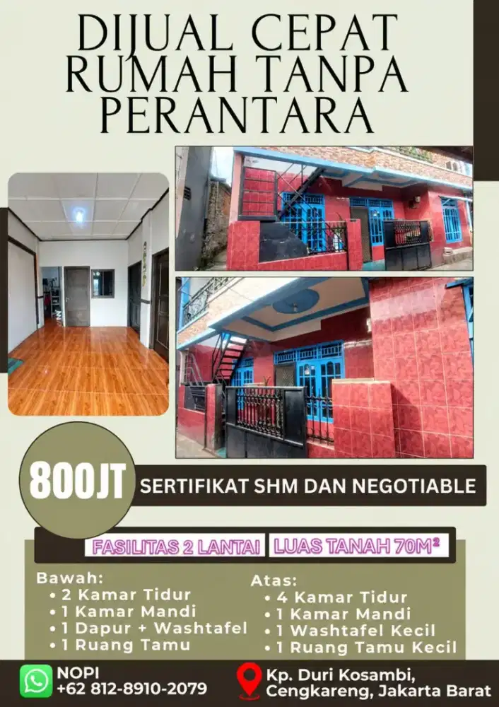 DIJUAL RUMAH TANPA PERANTARA - NEGO SAMPAI JADI :)