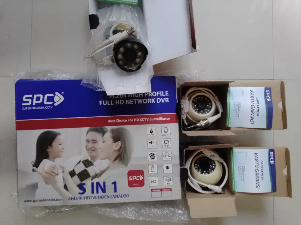 Cctv SPC 3 kamera+DVR komplit murah
