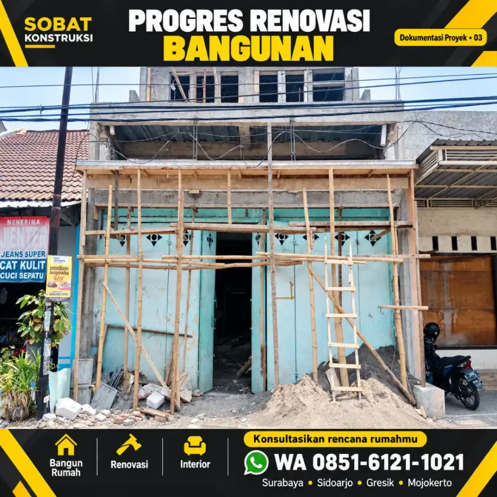 JASA BANGUN DAN RENOVASI RUMAH RUKO DLL