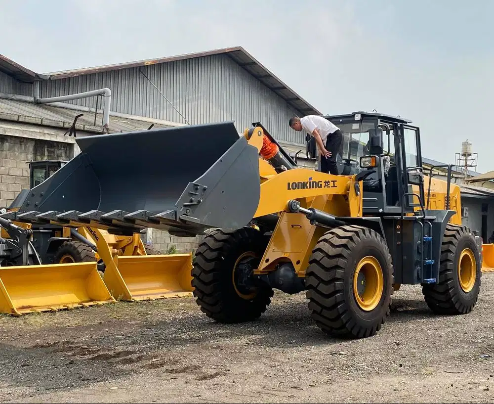 Jual Wheel Loader 3 Kubik Speck Tambang Merek LONKING Murah & Kuat