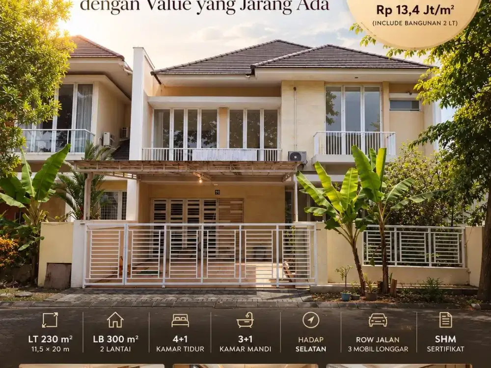 FOR SALE RUMAH CANTIK SIAP HUNI STRATEGIS ROYAL RESIDENCE SURABAYA KOTA LA 476