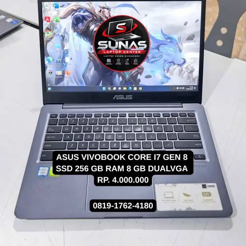 ASUS VIVO BOOK CORE I7 GEN 8