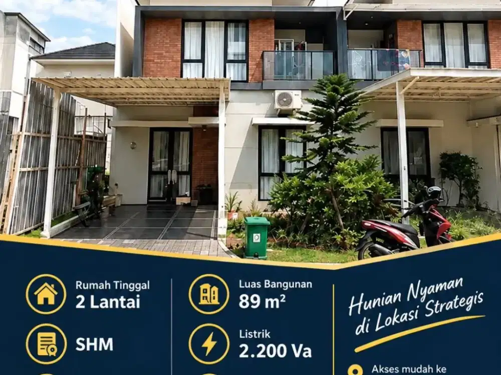 DI JUAL VIA LELANG RUMAH TINGGAL PERUM PINE OCBD GARDEN CLUSTER VIRGINA PINE