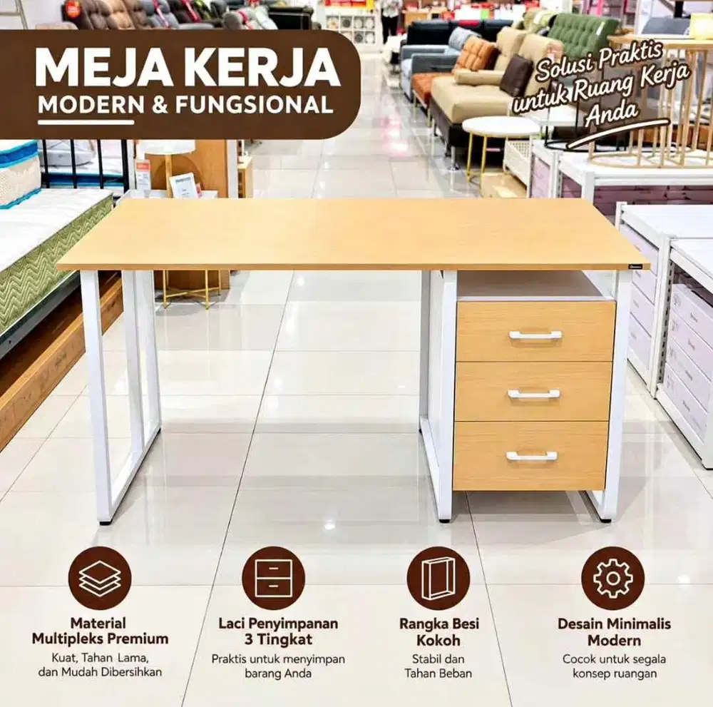 Meja guru meja belajar termurah