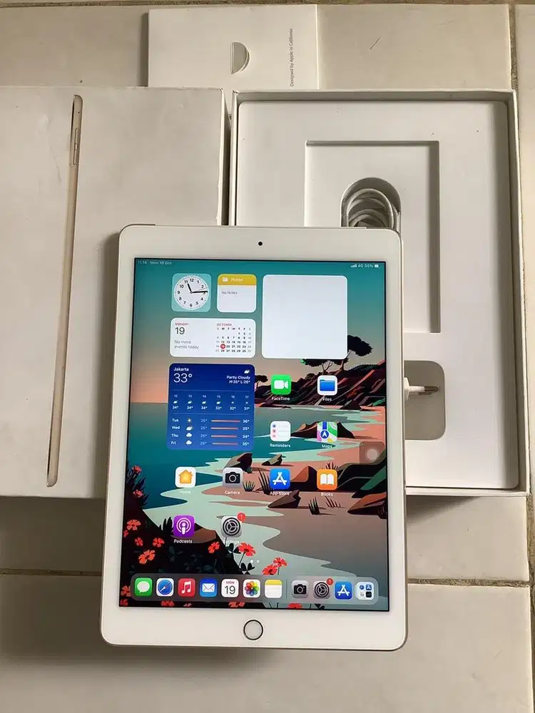 iPad Air Gen 2 All Operator 64GB Fullset Normal Mulus Eks iBox
