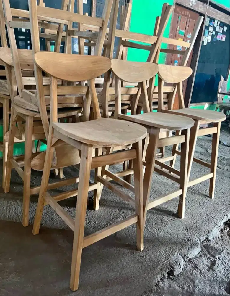 Kursi bar kayu jati