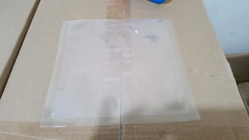 Plastik Vakum polos ukuran 20x20 cm / 200x200 mm 75 Micron