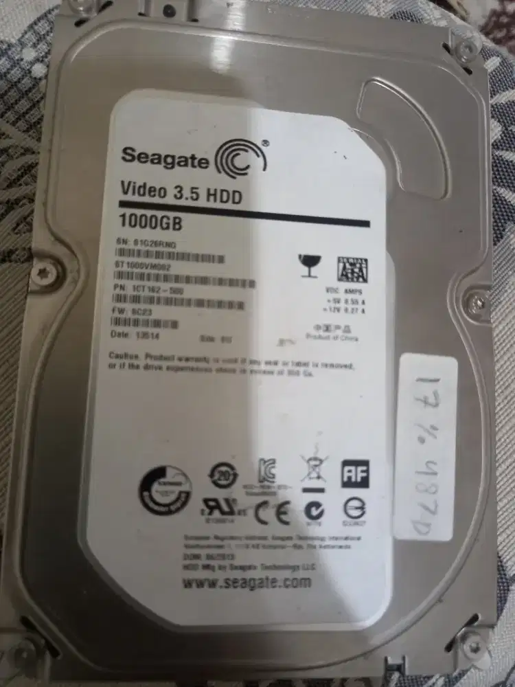 Hardisk komputer 1tb 1000gb dan 500gb mulus bagus sentinel 100