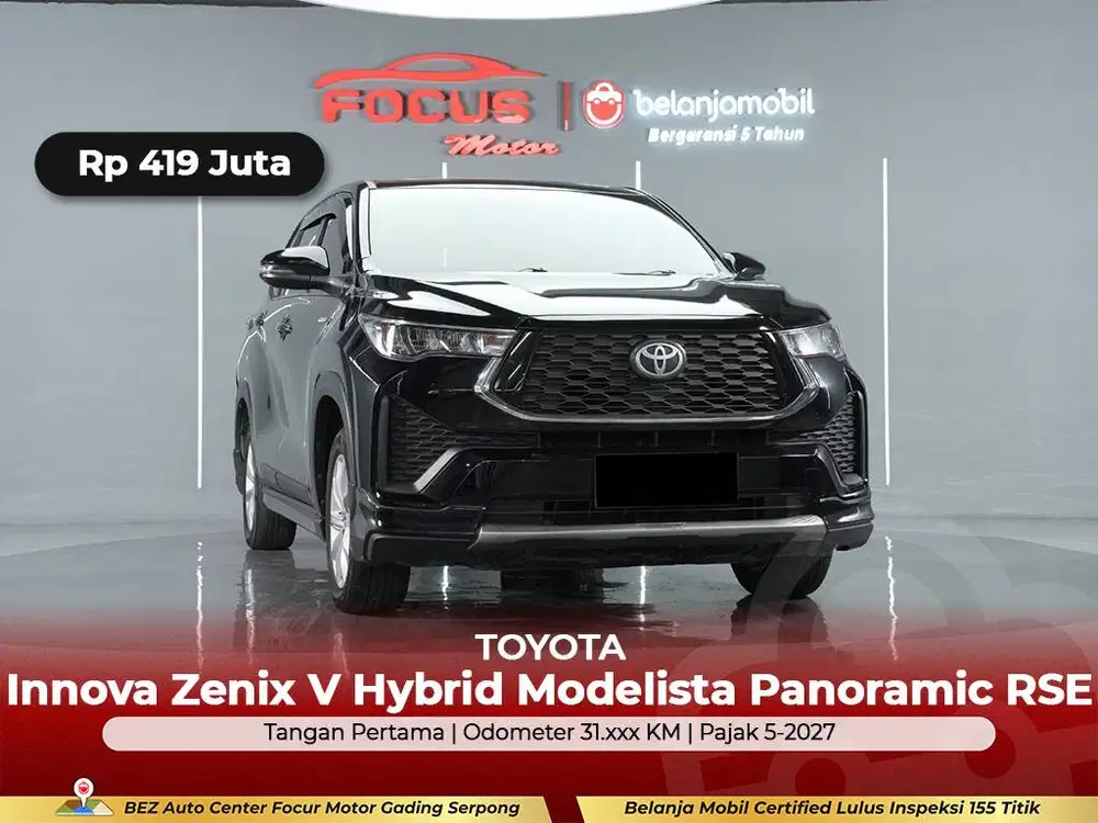 [GARANSI 5THN] Toyota Zenix V Hybrid 2.0 Modelista RSE 2023/2024/2025