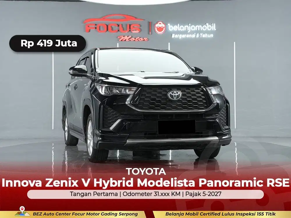 [GARANSI 5THN] Toyota Zenix V Hybrid 2.0 Modelista RSE 2023/2024/2025