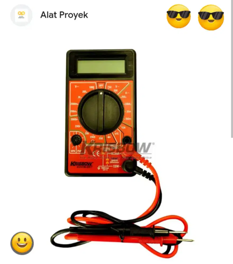 Digital multimeter KRISBOW kondisi rusak