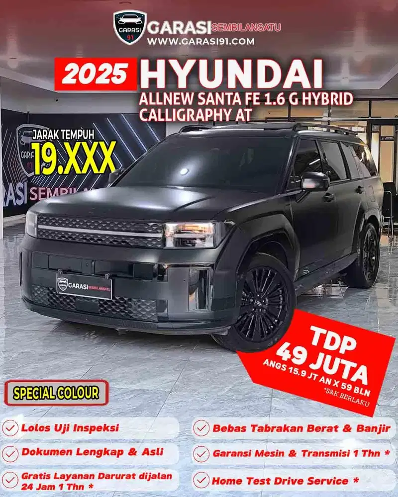 ‼️ TDP 49 JT Hyundai Santa fe G Hybrid Calligraphy AT 2025 special col
