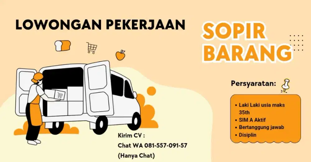 Lowongan Sopir Barang