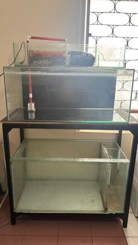 Aquarium 95x50x40 dan Rak Holo 109x50x100