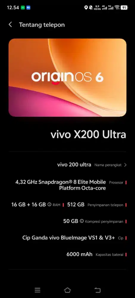 Vivo x200 ultra 512gb beacukai