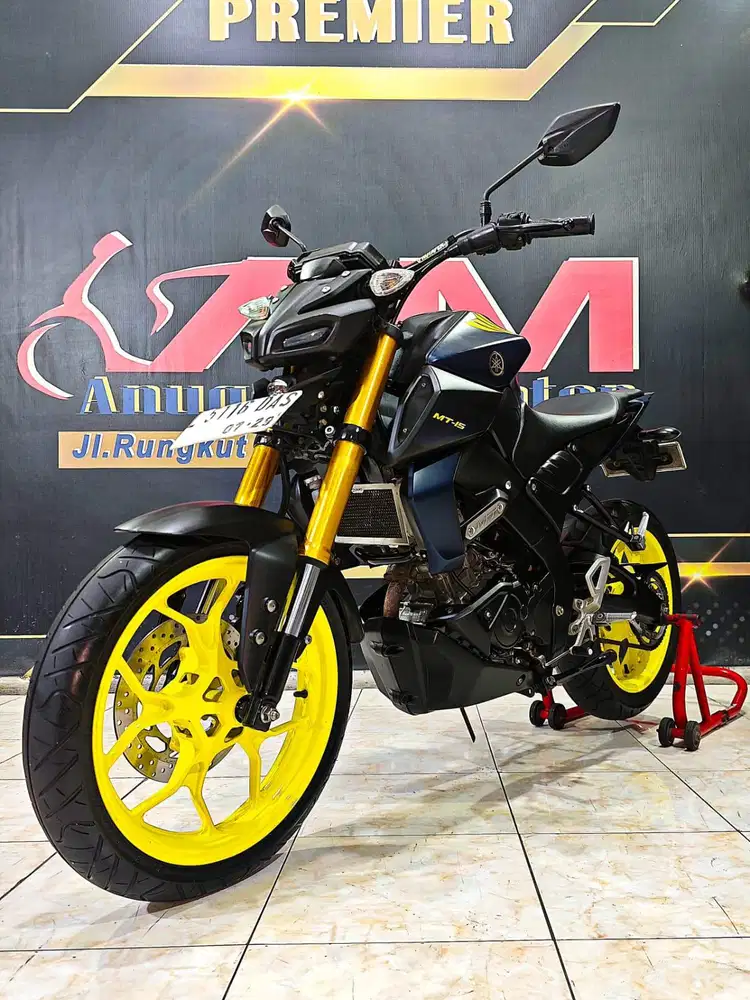 Yamaha MT 15 matte blue keren dan mewah th 2019. Anugerah motor