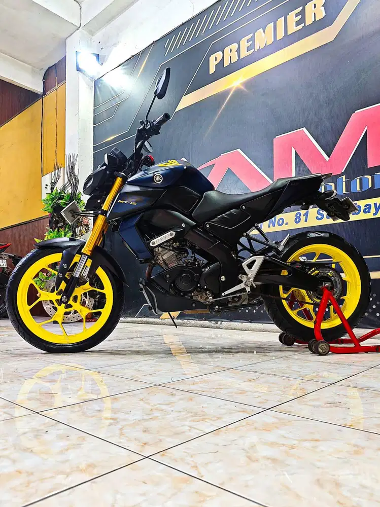 Yamaha MT 15 matte blue keren dan mewah th 2019. Anugerah motor